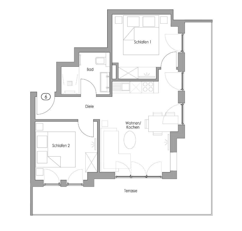 Haus Insulaner Tolle 6 Apartment Norderney Luaran gambar